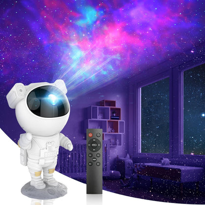 Proyector de Galaxia Astronauta — Luz Nocturna con Estrellas