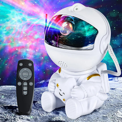 Proyector de Galaxia Astronauta — Luz Nocturna con Estrellas